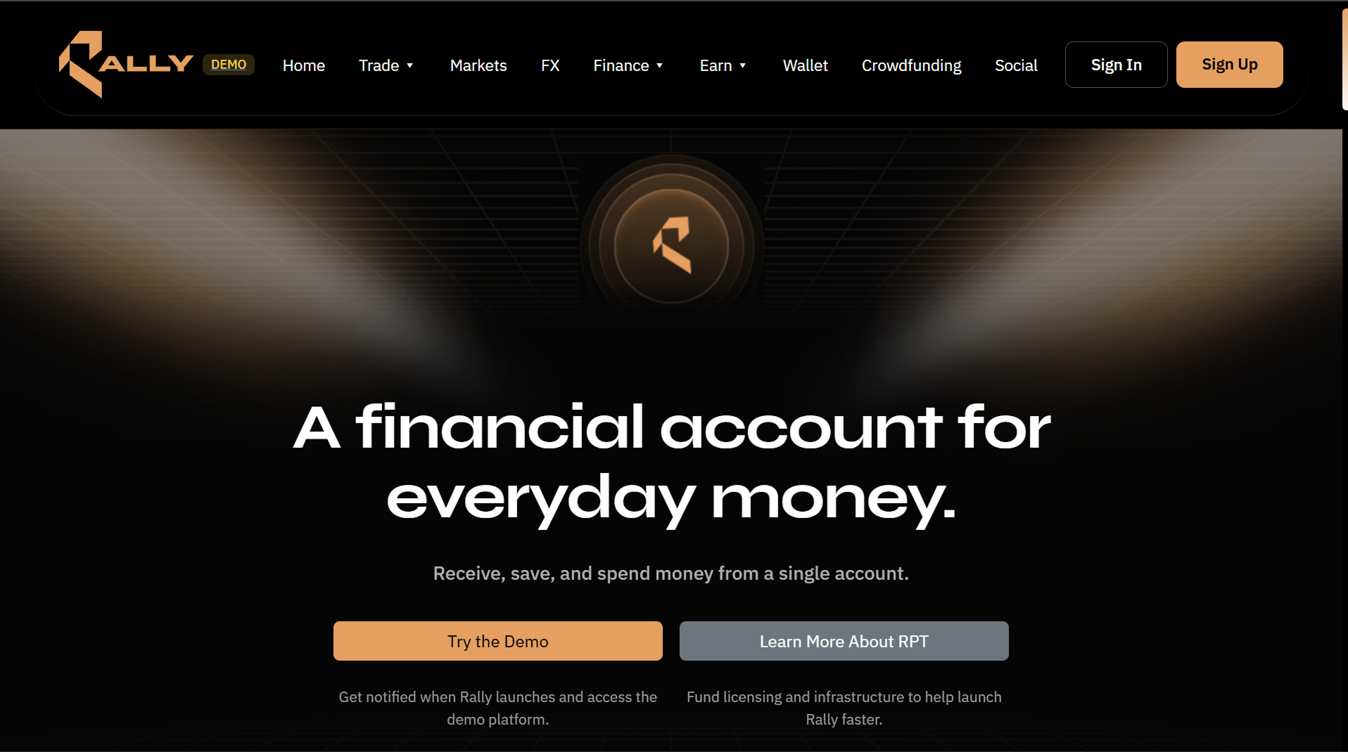 Rally MVP trading platform